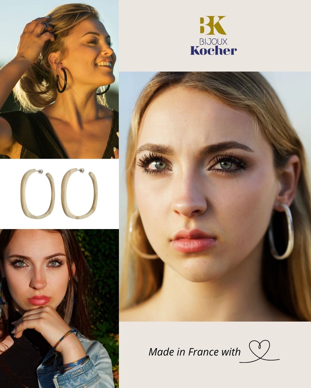 Les créoles selon BK : des bijoux uniques, une élégance intemporelle