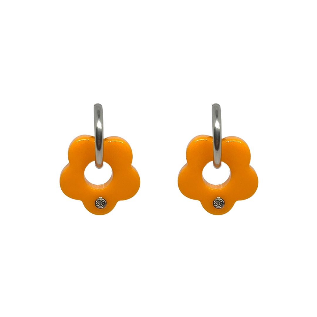 Boucles d'oreilles ELEA - Orange néon