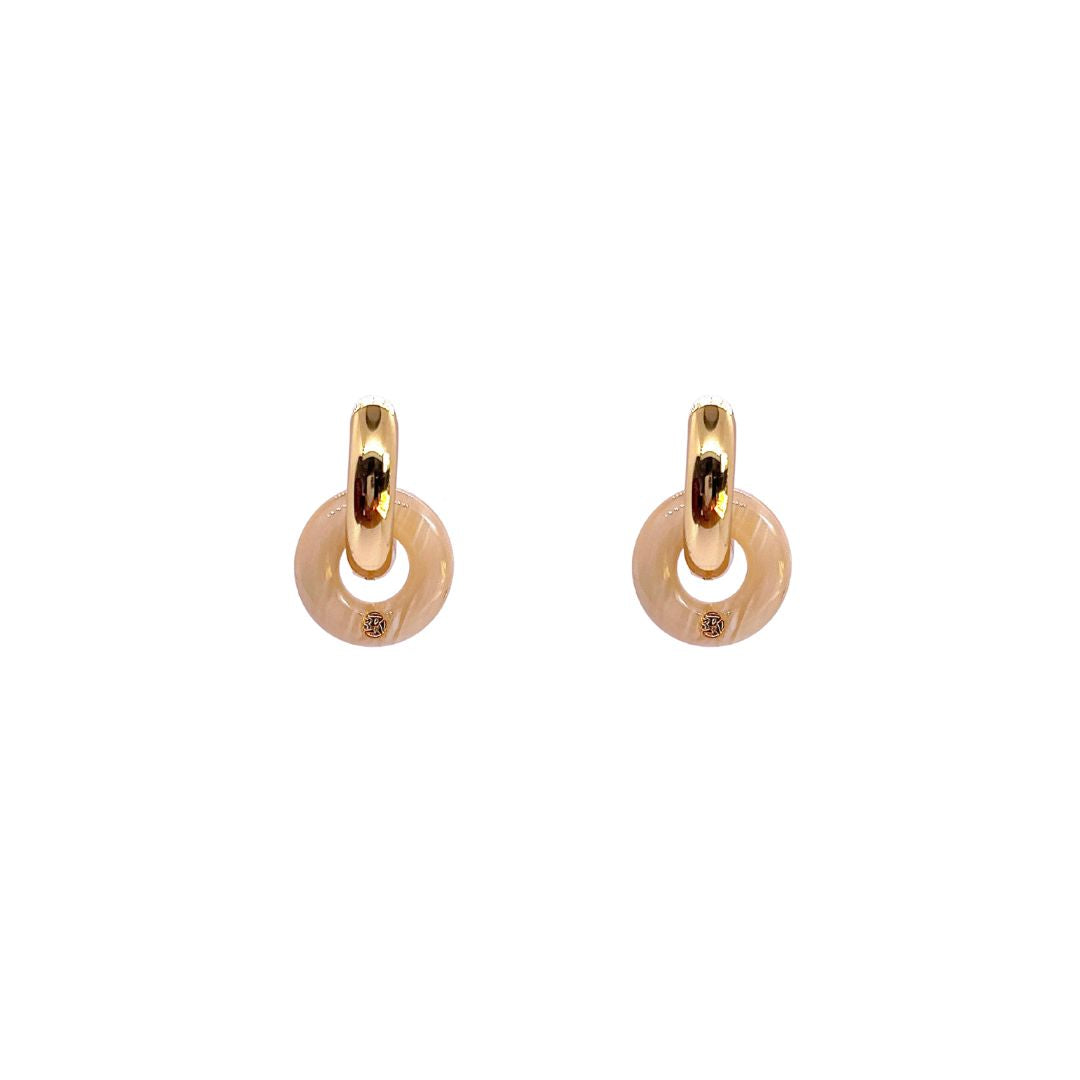 Boucles d'oreilles JADE - Ivoire