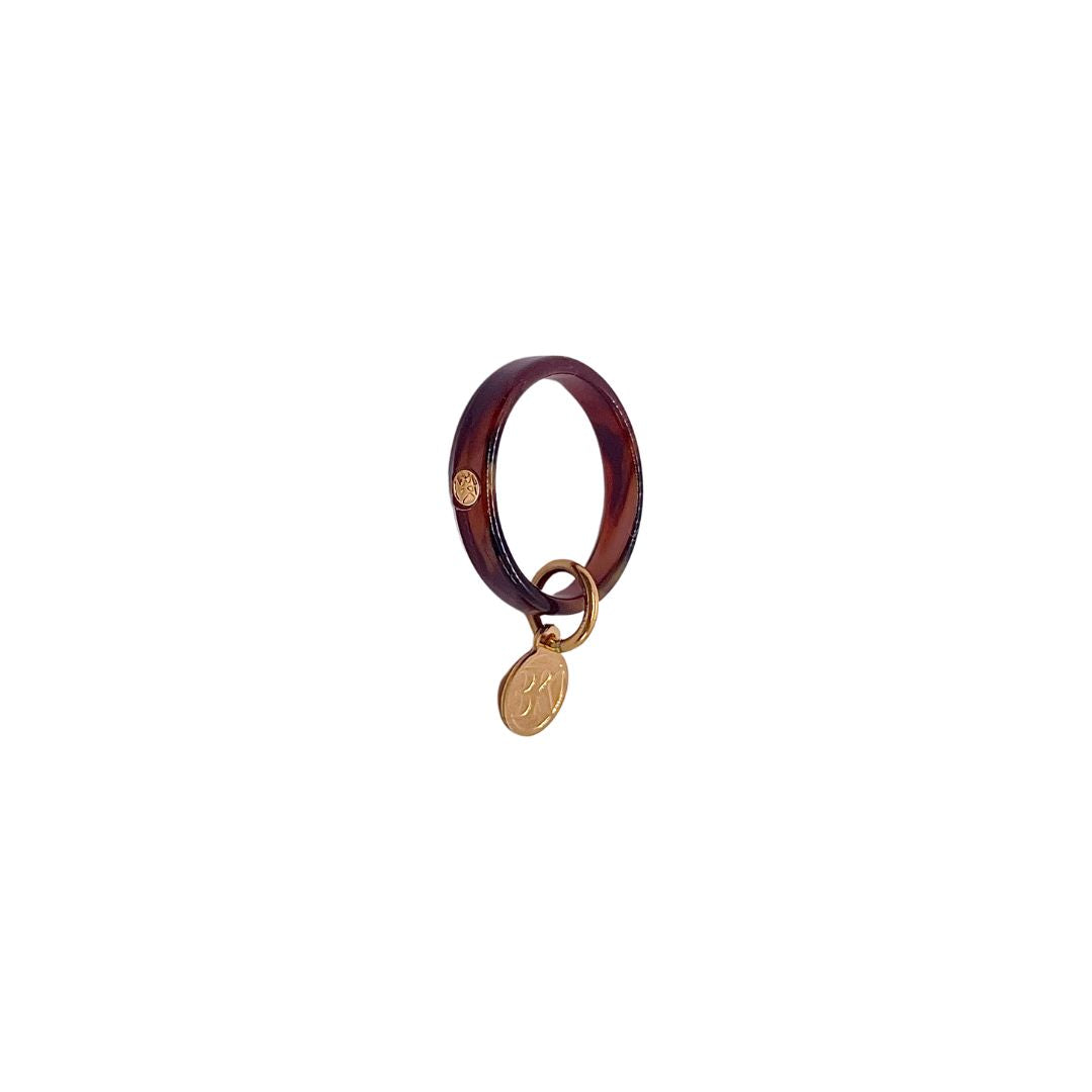 Bague ELAINE - Éclat de lune brun