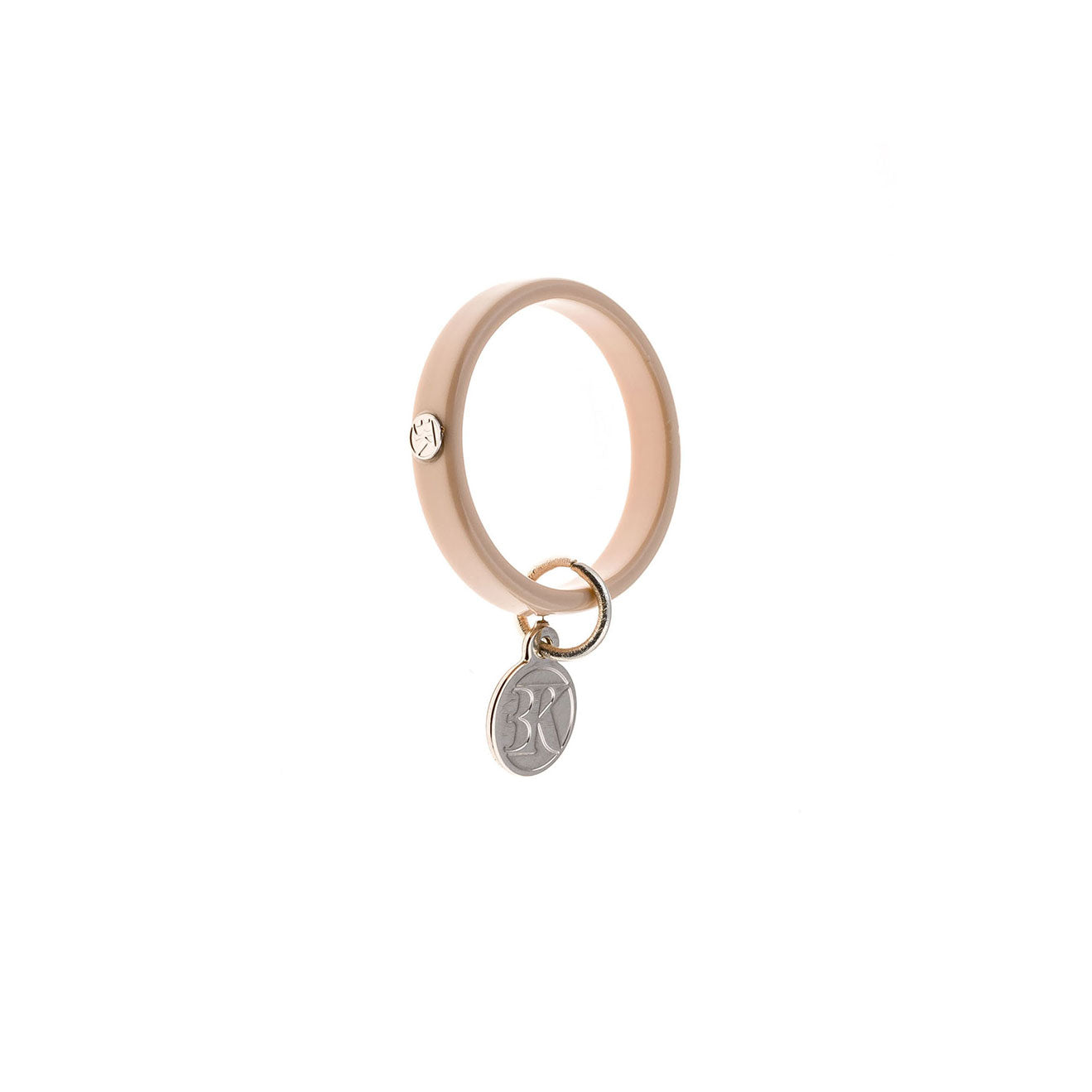 Bague MILA Coloris Nude avec Pampille