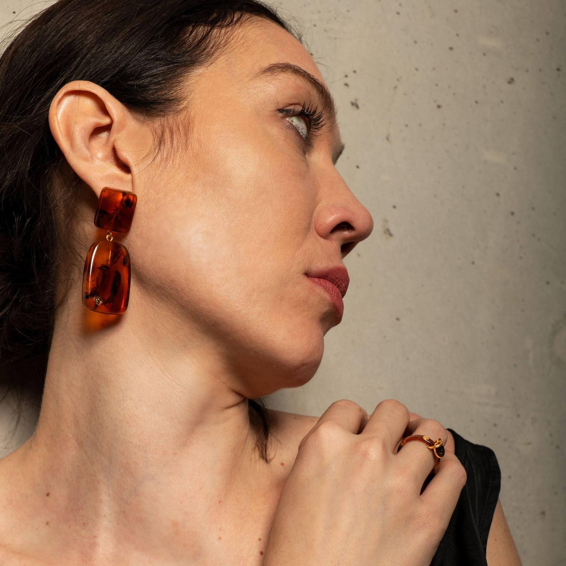 Boucles d'oreilles MAEVA - Caramel