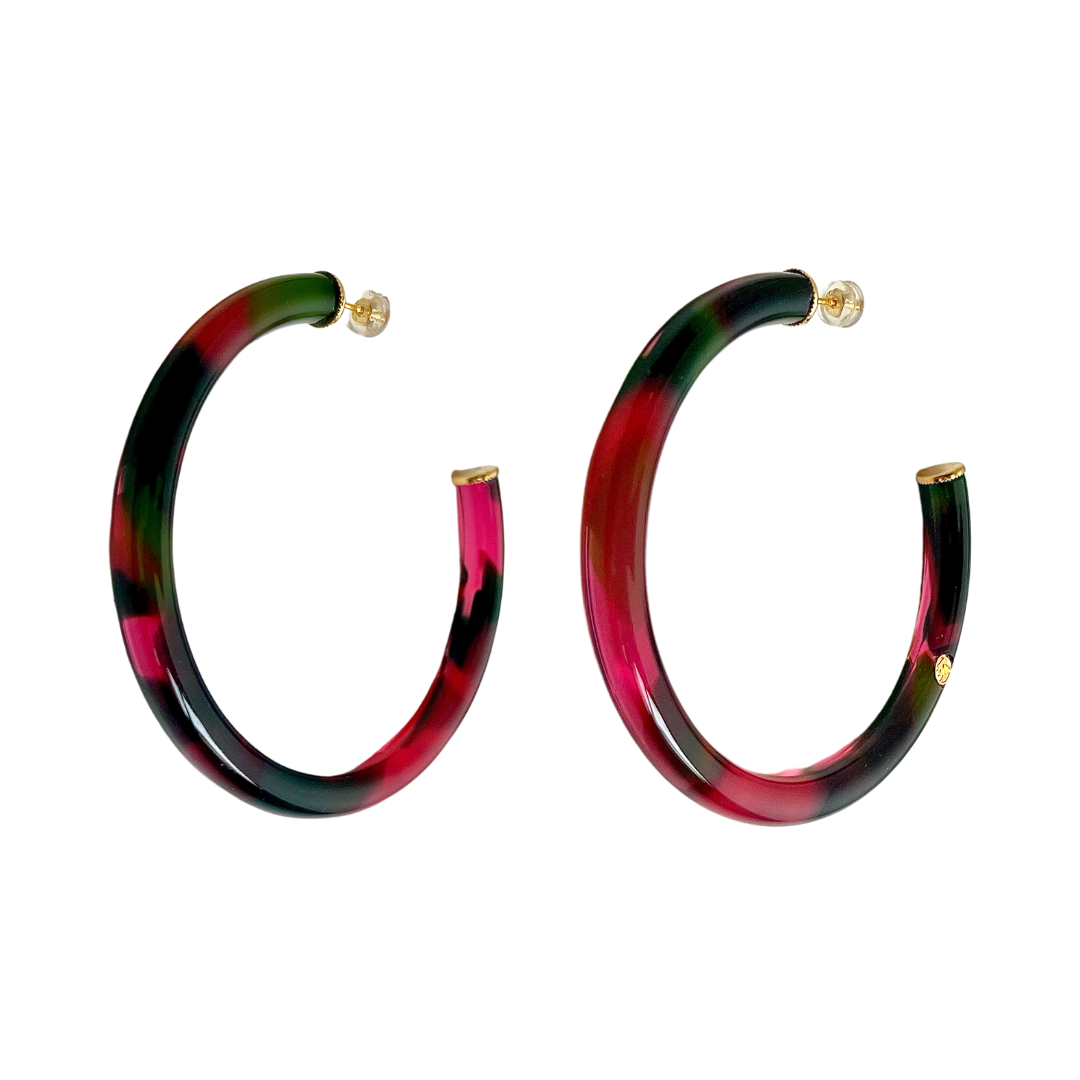 Créoles LUNA Izumi rose