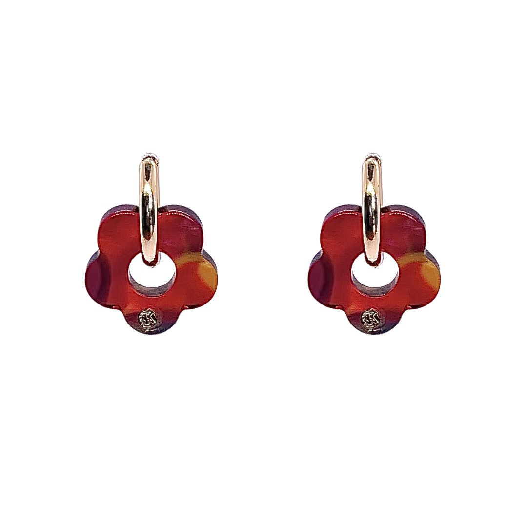 Boucles d'oreilles ELEA - Fuchsia d'Ailleurs
