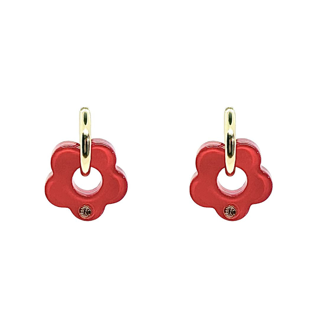 Boucles d'oreilles ELEA - Néon Rose Fuschia