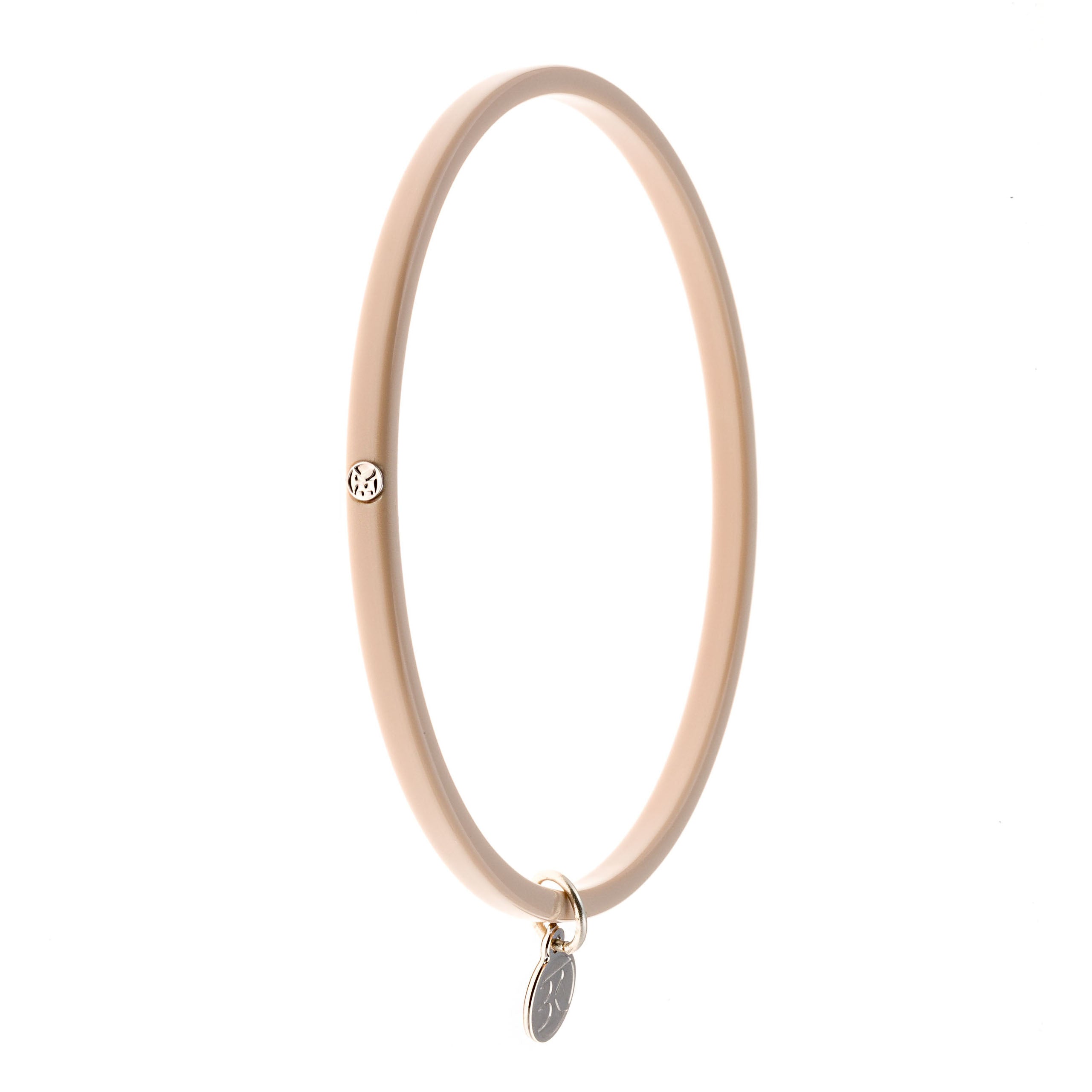 Bracelet INES Coloris Nude avec Pampille