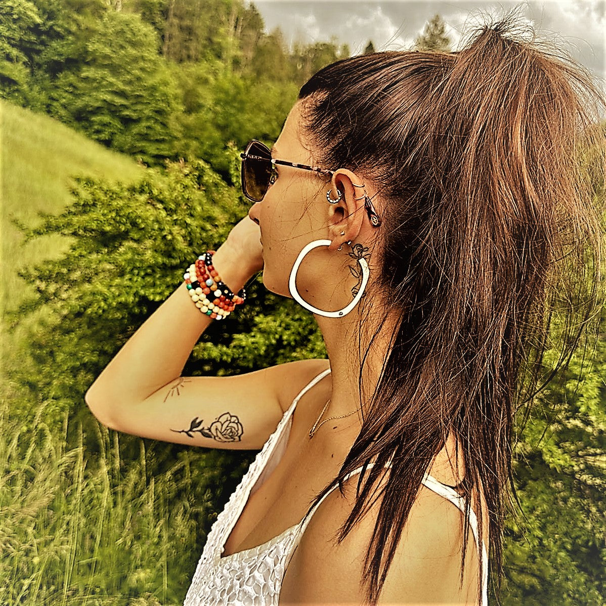 Créoles GIORGIA - Blanc Pur