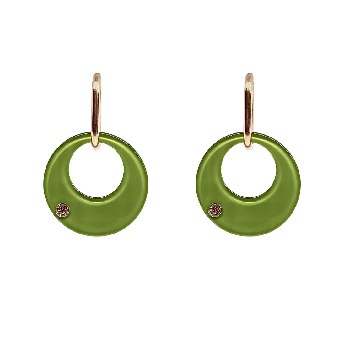 Boucles d'oreilles ISIS - Néon Vert Chlorophylle