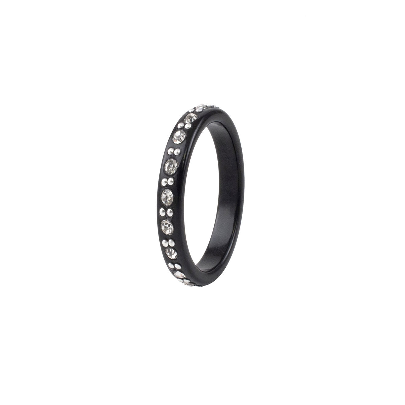 Bague MILA - Noir Strassé Cristal - Exclusivité Web