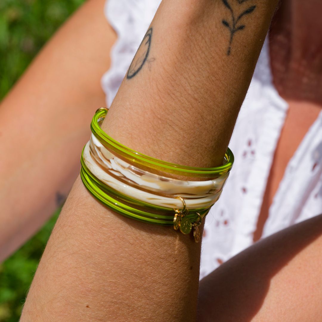 Bracelet HANNAH - Néon Vert Chlorophylle