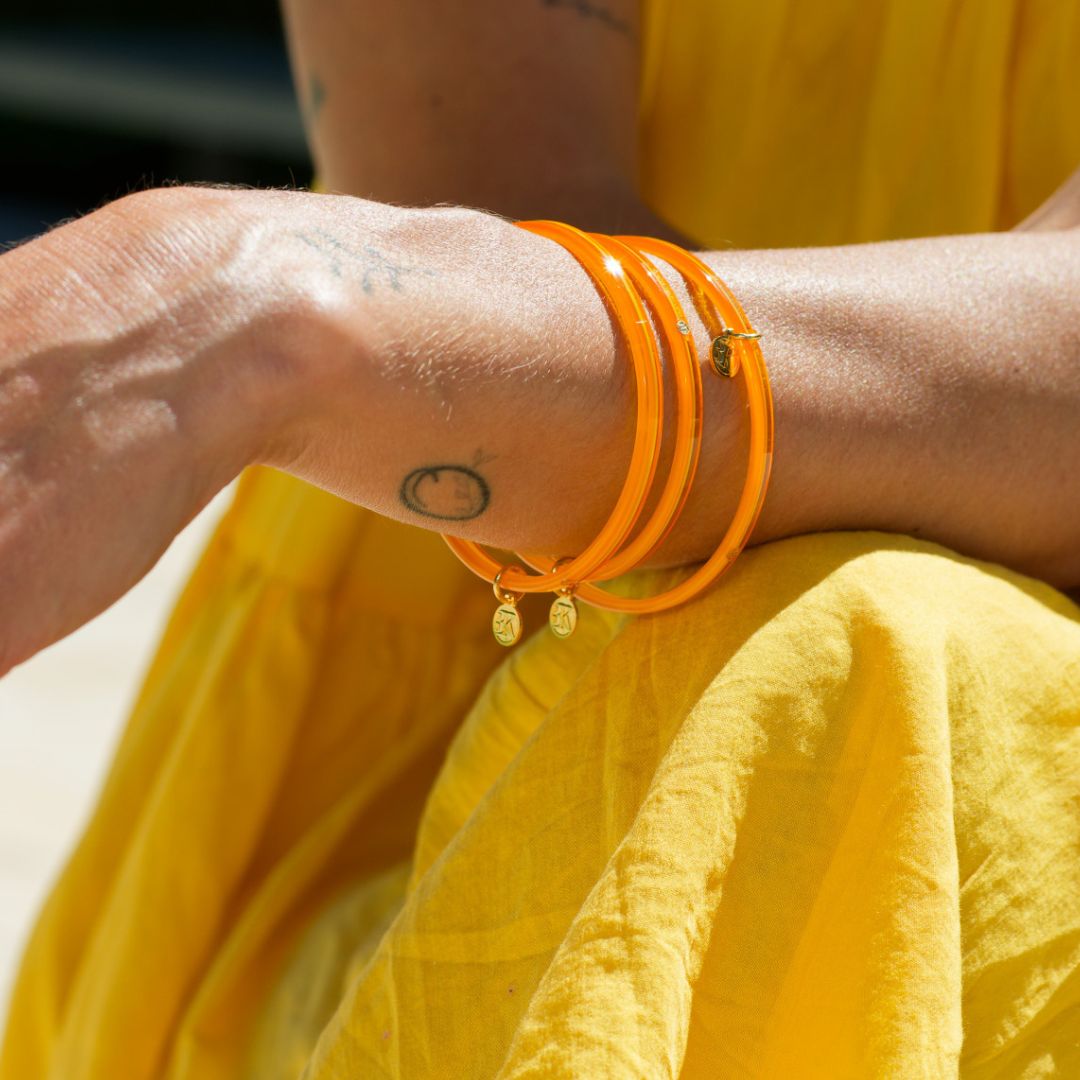 Bracelet HANNAH - Néon Jaune Orangé