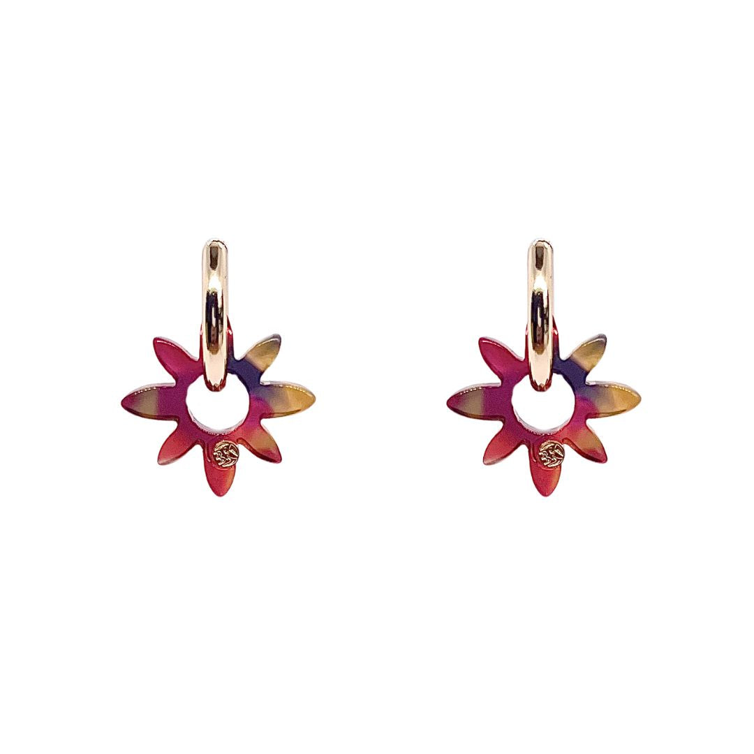 Boucles d'oreilles SOLÉA - Fuchsia d'ailleurs
