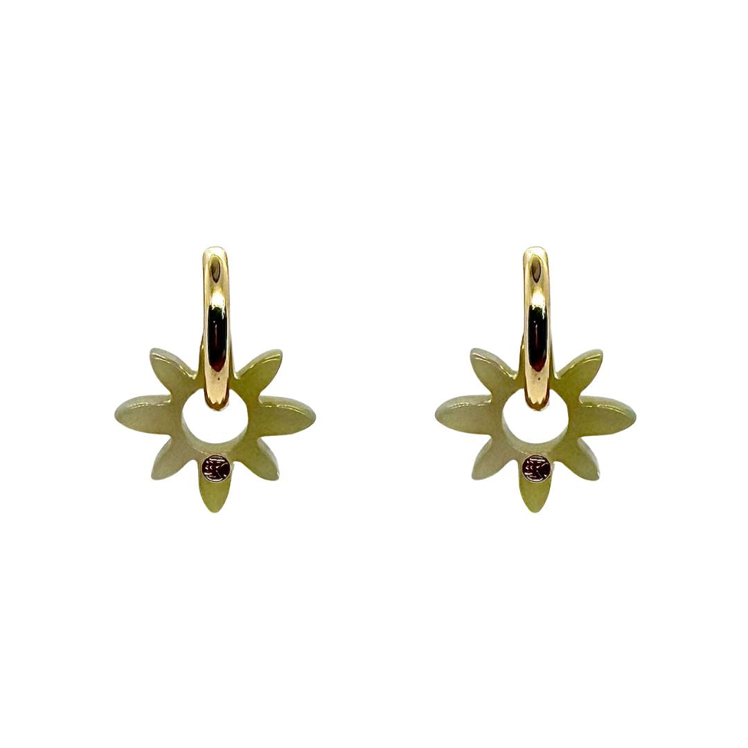 Boucles d'oreilles SOLÉA -Tilleul