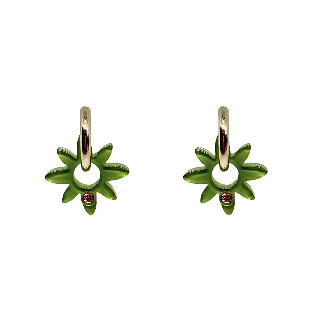 Boucles d'oreilles SOLÉA - Néon Vert Chlorophylle