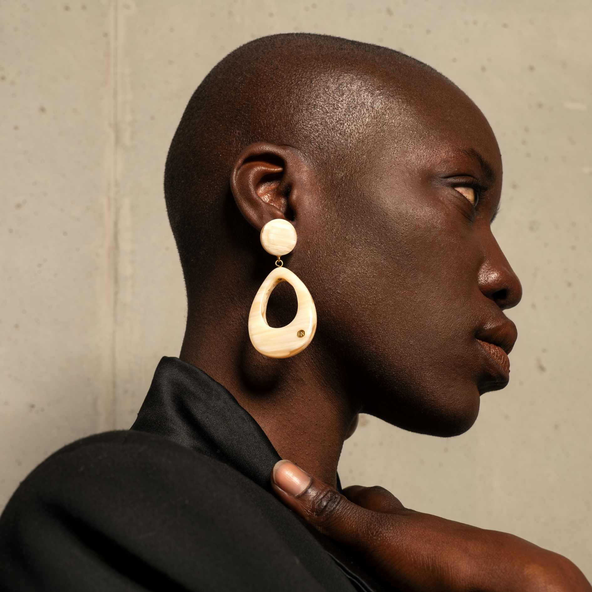 Boucles d'oreilles CANDICE - Ivoire