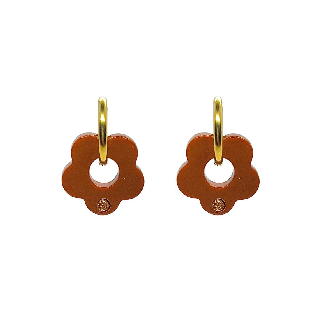 Boucles d'oreilles ELEA - Camel