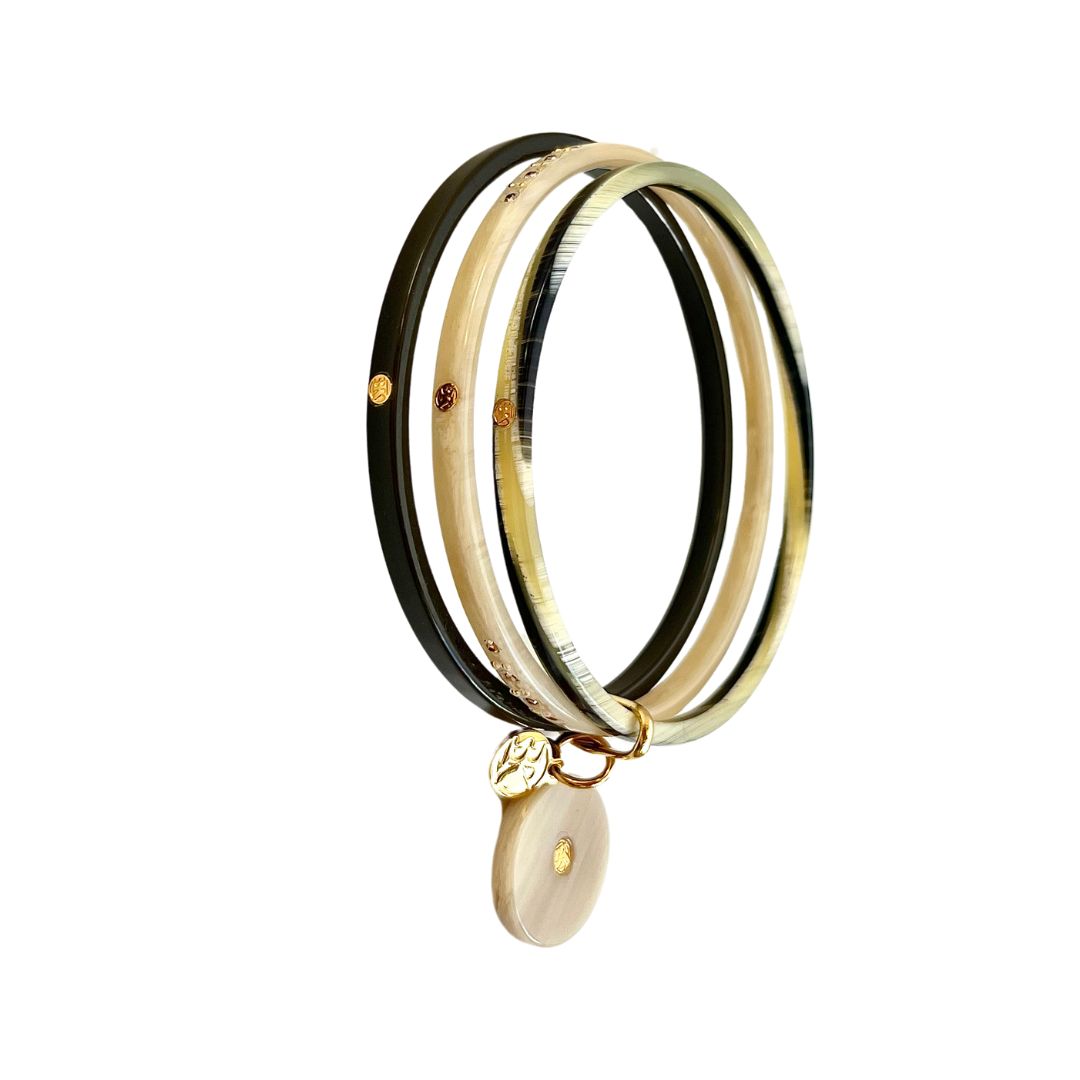 KIT de 3 bracelets JANIS - Corne