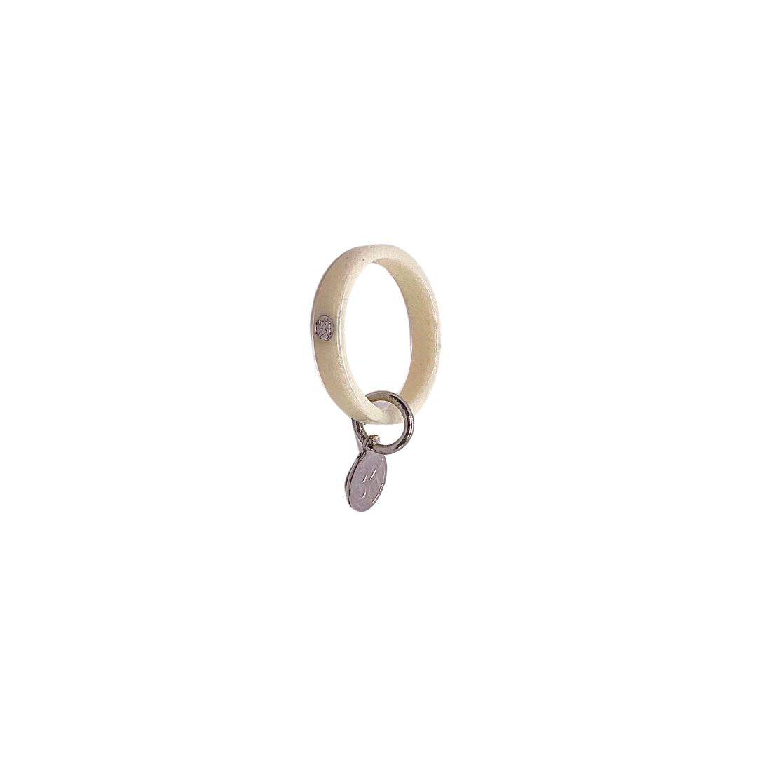 Bague ELAINE - Blanc lait