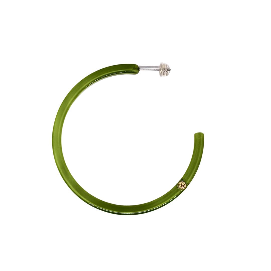Créoles AGATHE - Néon Vert Chlorophylle
