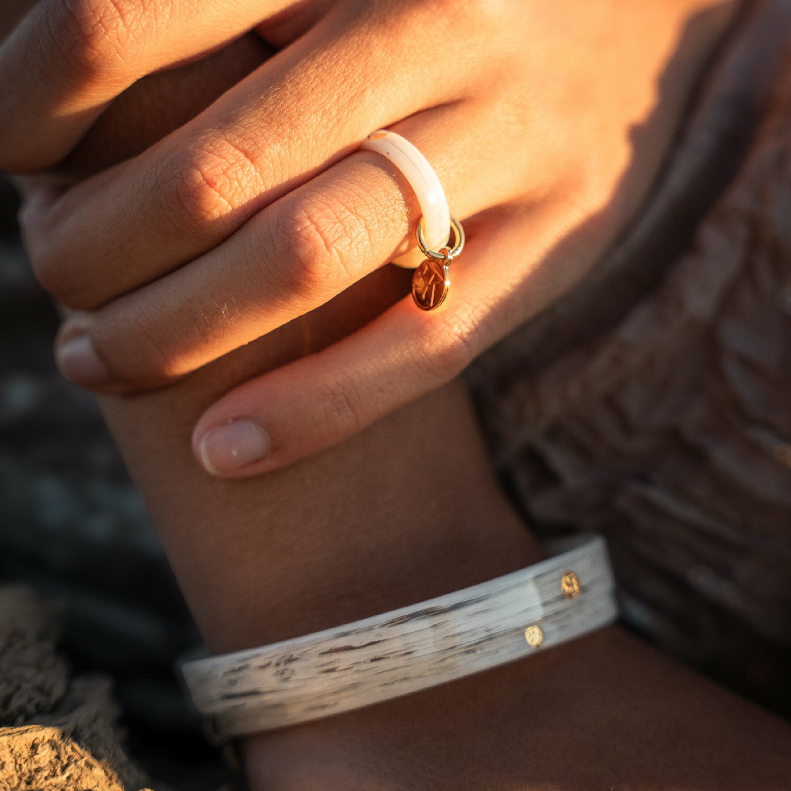 Bague ELAINE - Izumi bleu