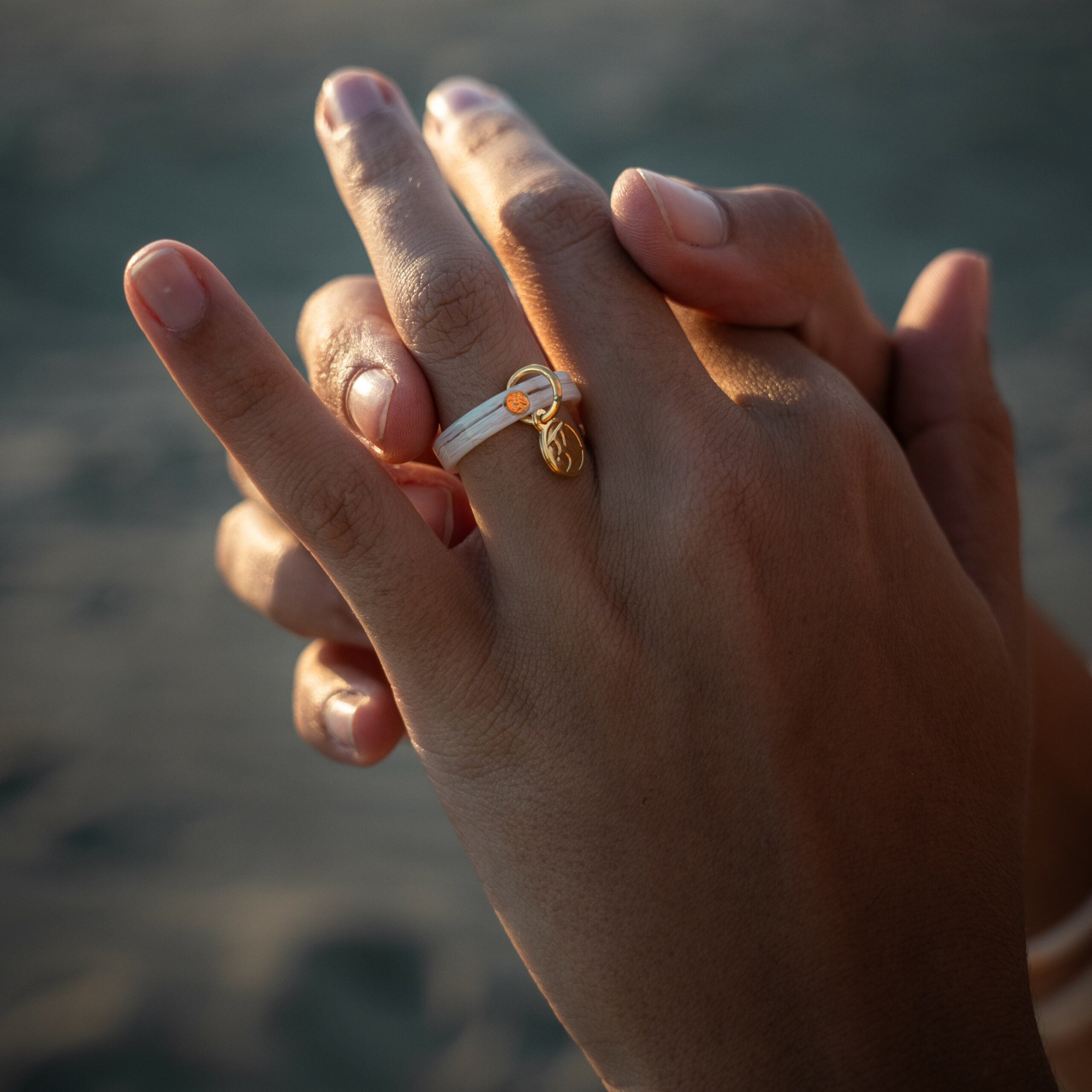 Bague ELAINE - Izumi bleu