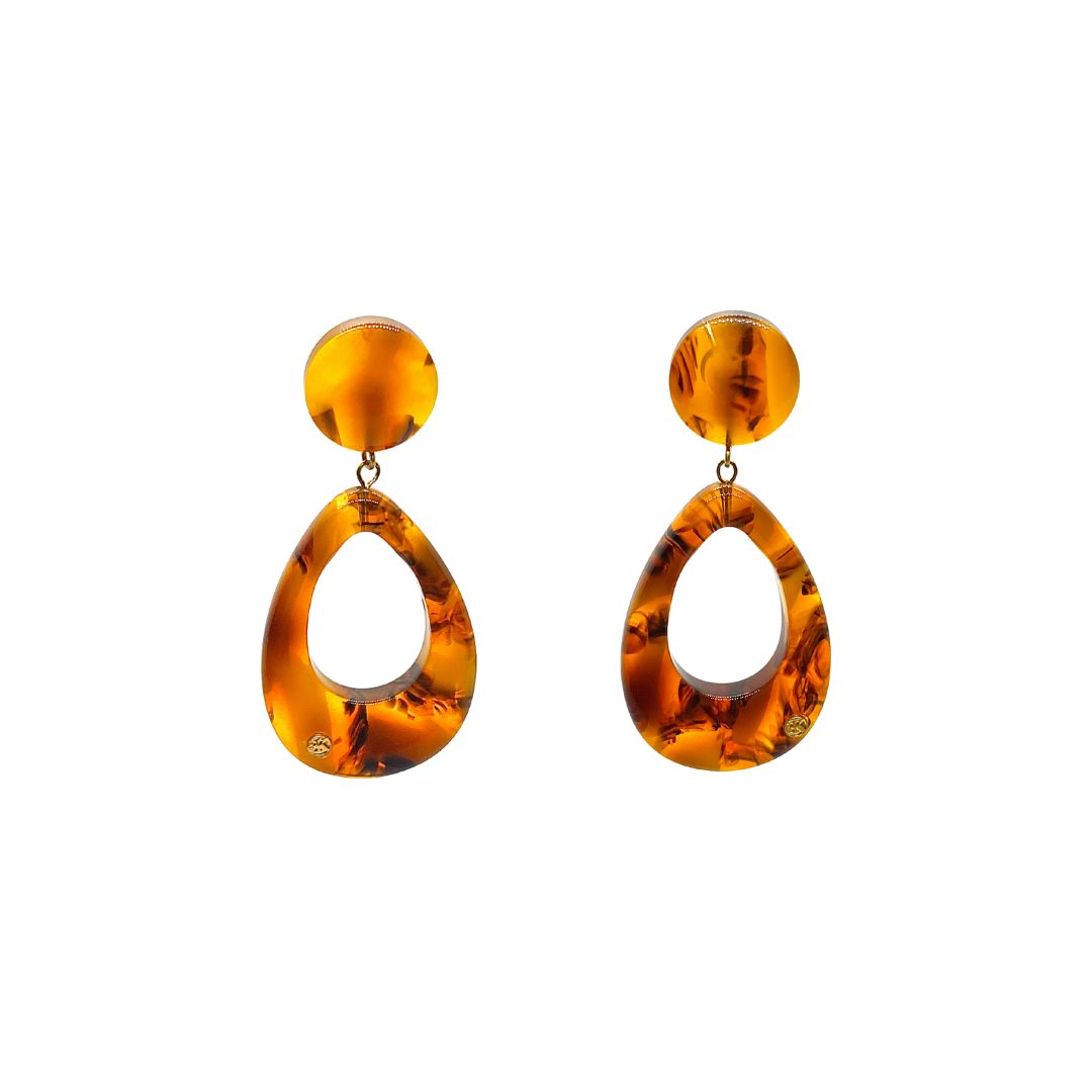 Boucles d'oreilles CANDICE - Caramel