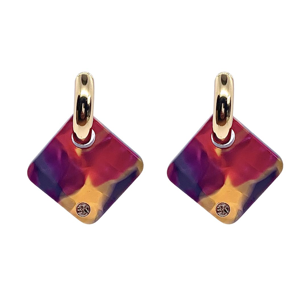 Boucles d'oreilles CECILE - Fuchsia d'Ailleurs