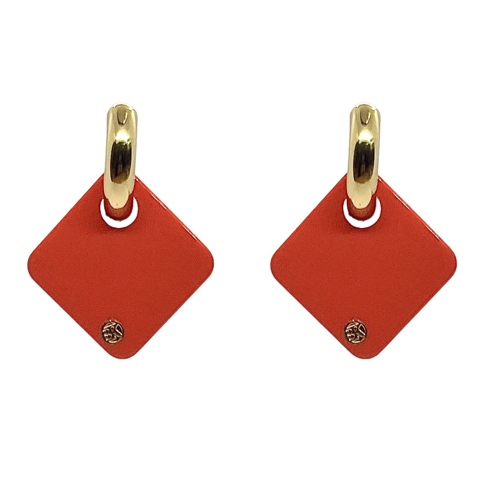 Boucles d'oreilles CECILE - Lueur Corail