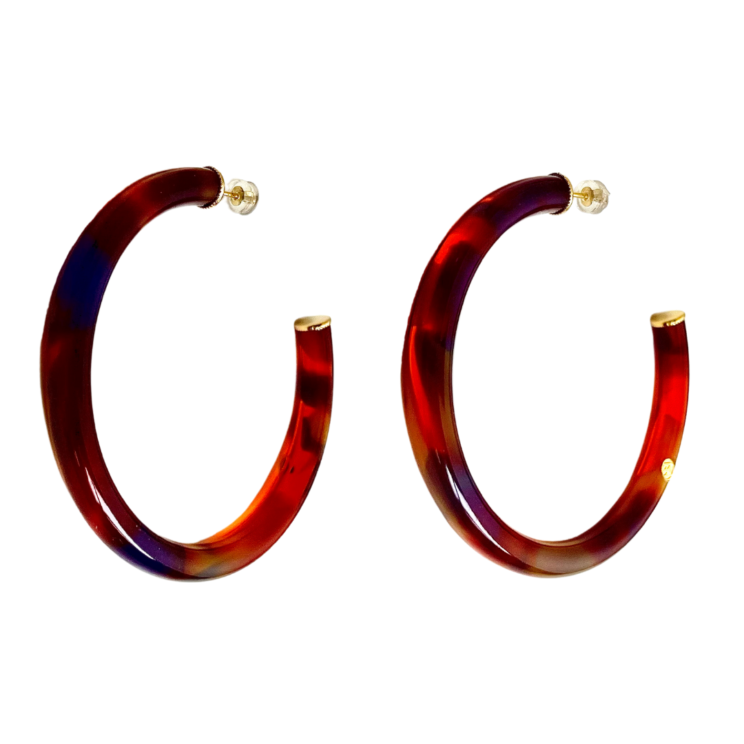 Créoles LUNA Coloris Izumi Orangé