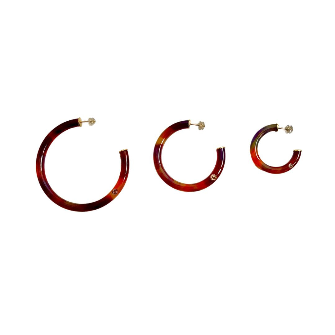 Créoles LUNA Coloris Izumi Orangé