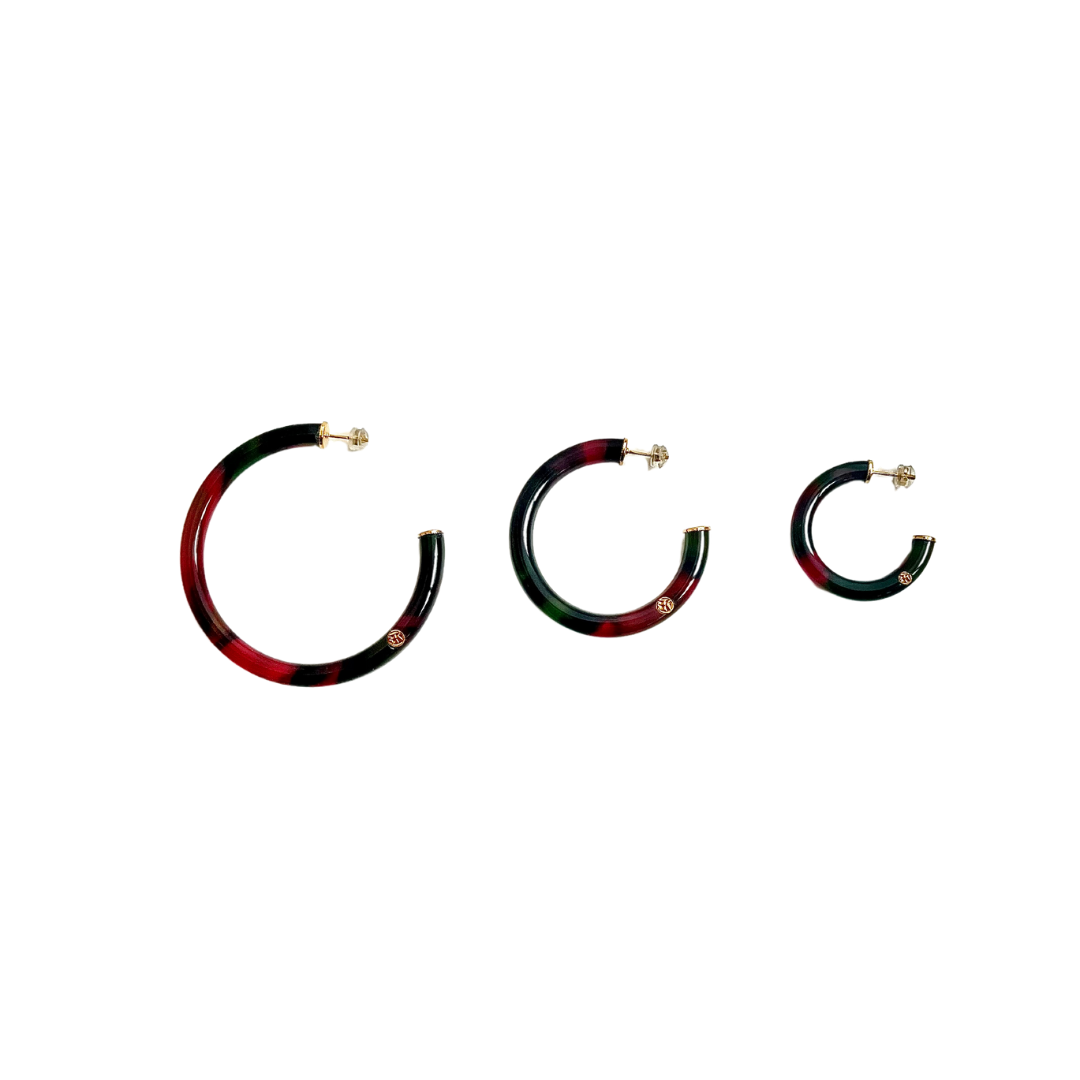 Créoles LUNA  Izumi rose