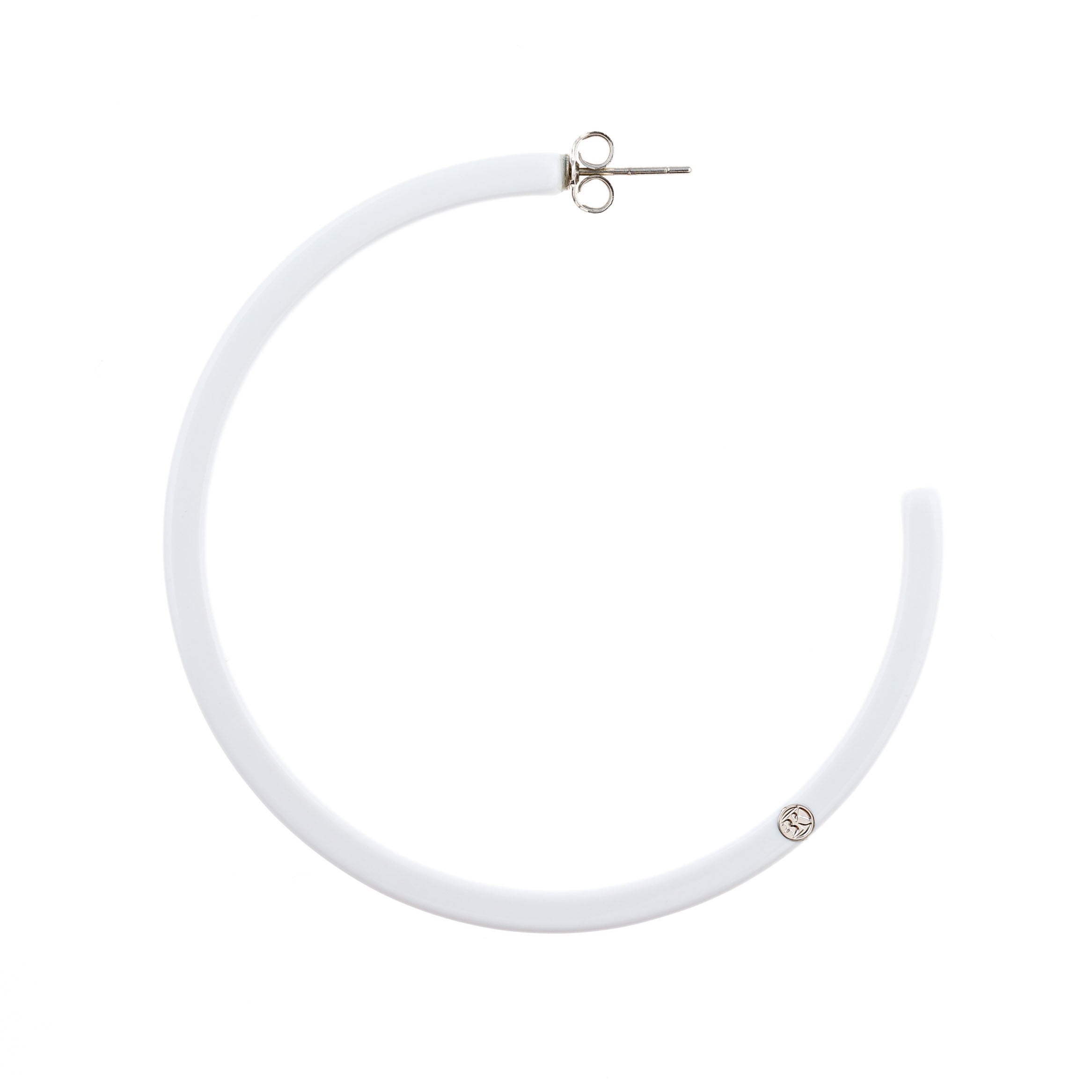 Créoles AGATHE Coloris Blanc Pur