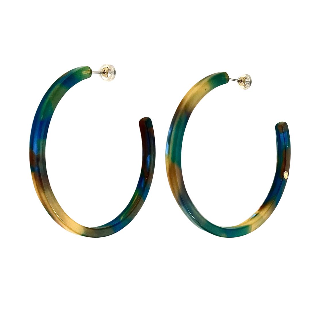 Créoles AGATHE - Izumi bleu