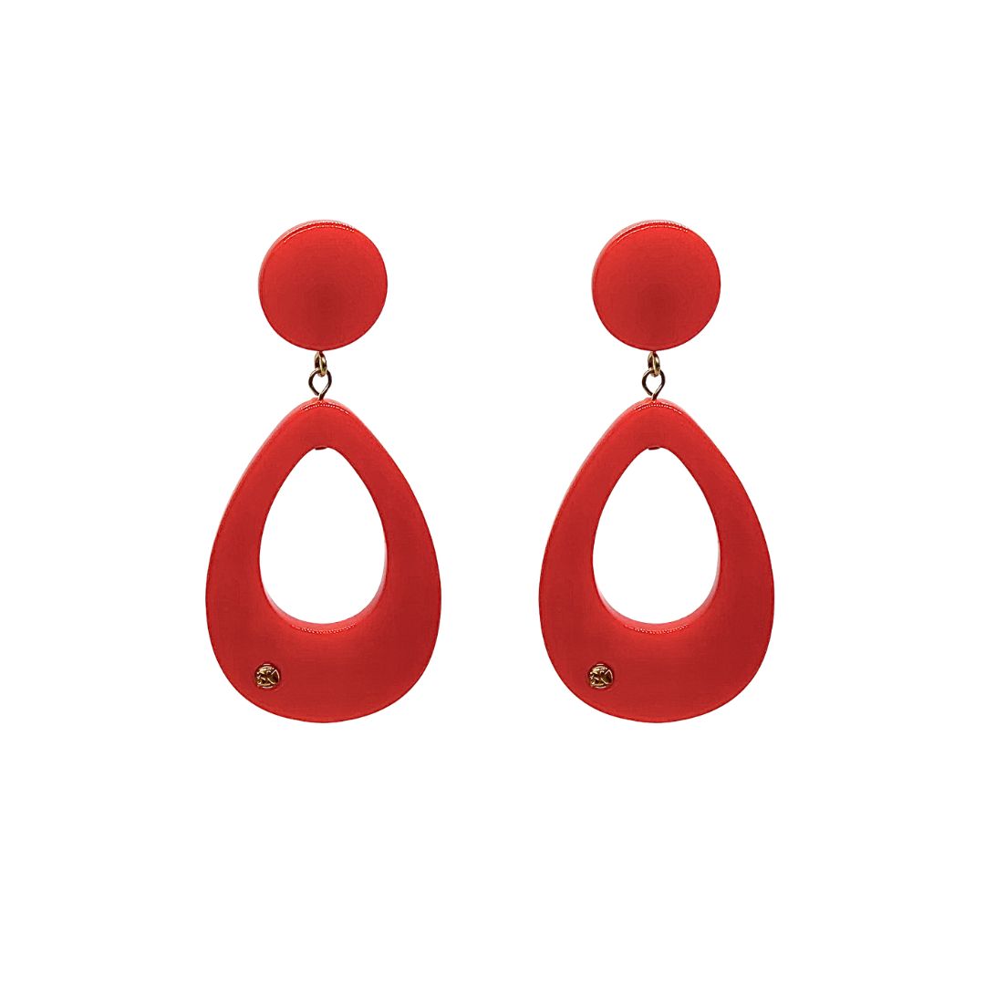 Boucles d'oreilles CANDICE - Lueur Rouge
