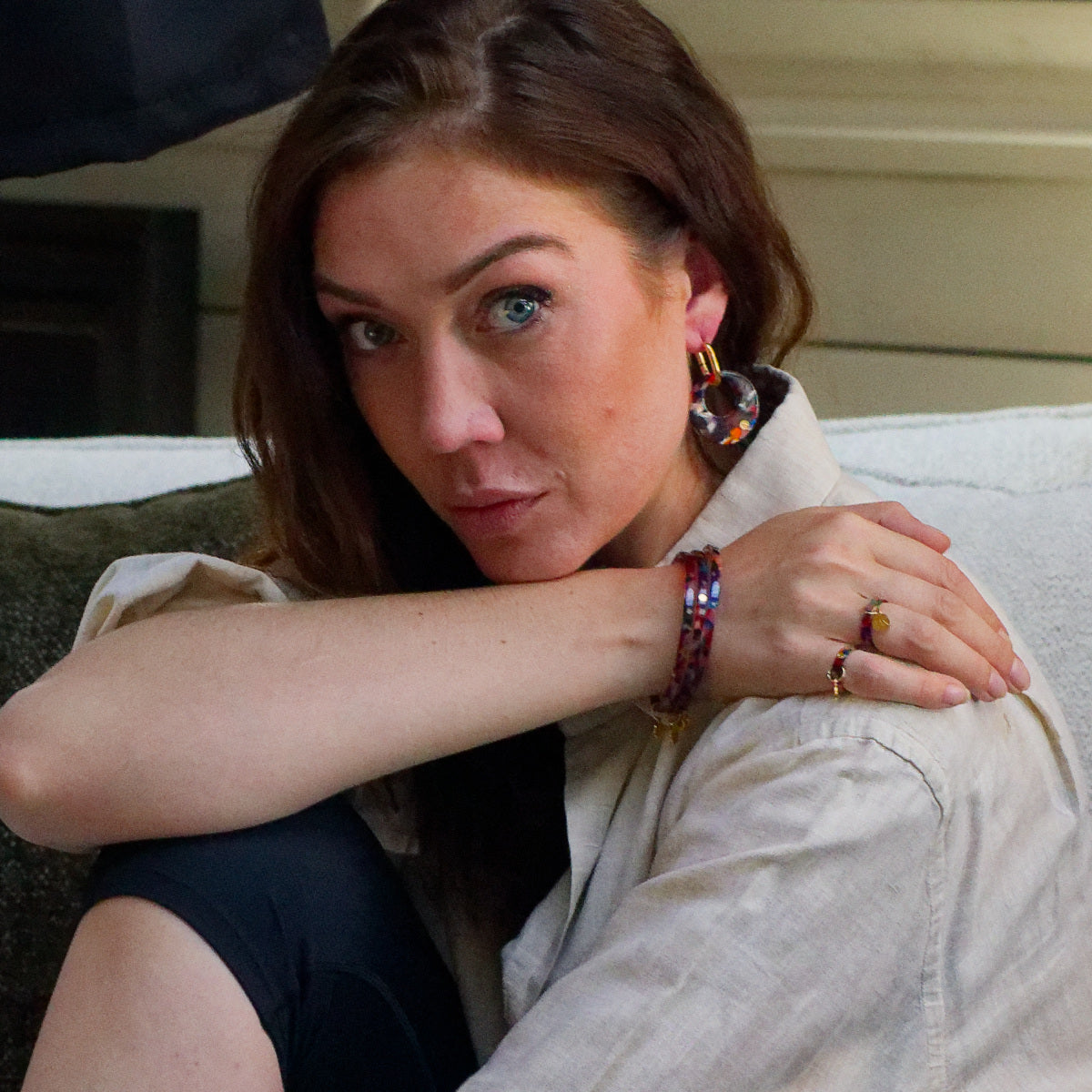 Boucles d'oreilles ISIS - Arlequin