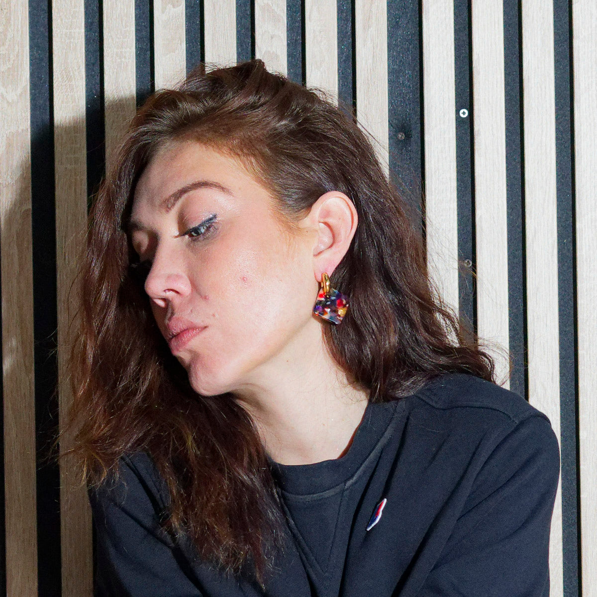 Boucles d'oreilles CECILE - Arlequin