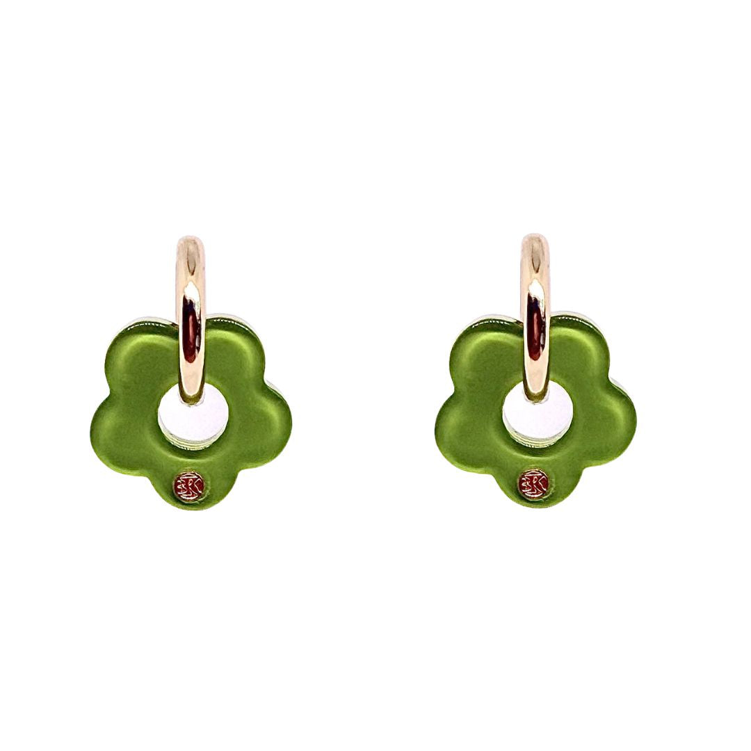 Boucles d'oreilles ELEA - Néon Vert Chlorophylle