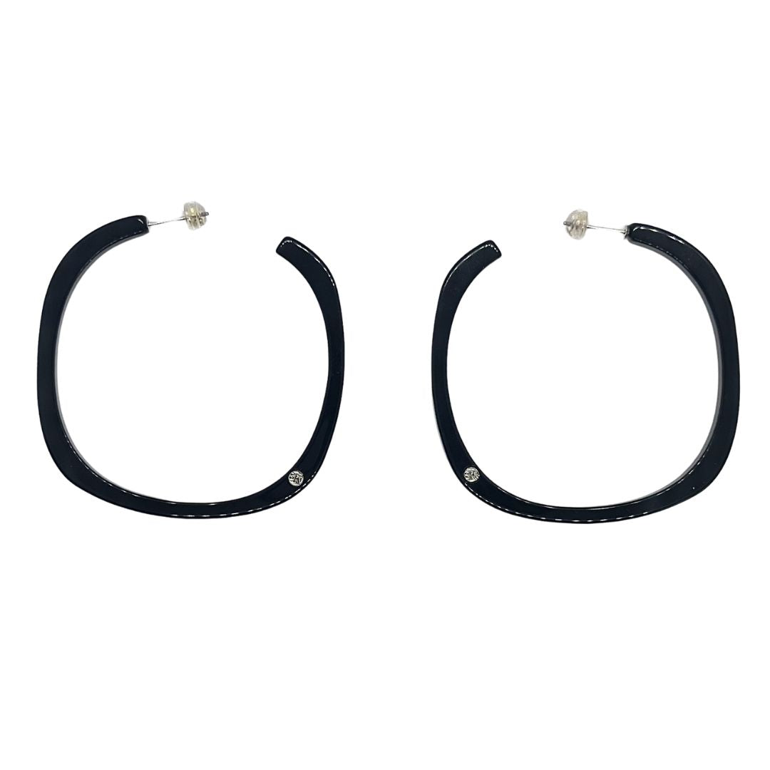 Créoles GIORGIA - Noir Argenté