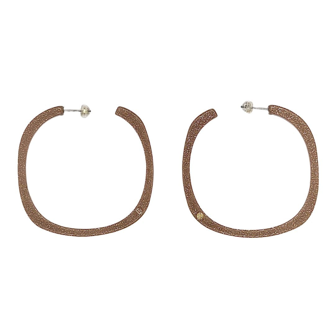 Créoles GIORGIA - Pailleté Cuivré