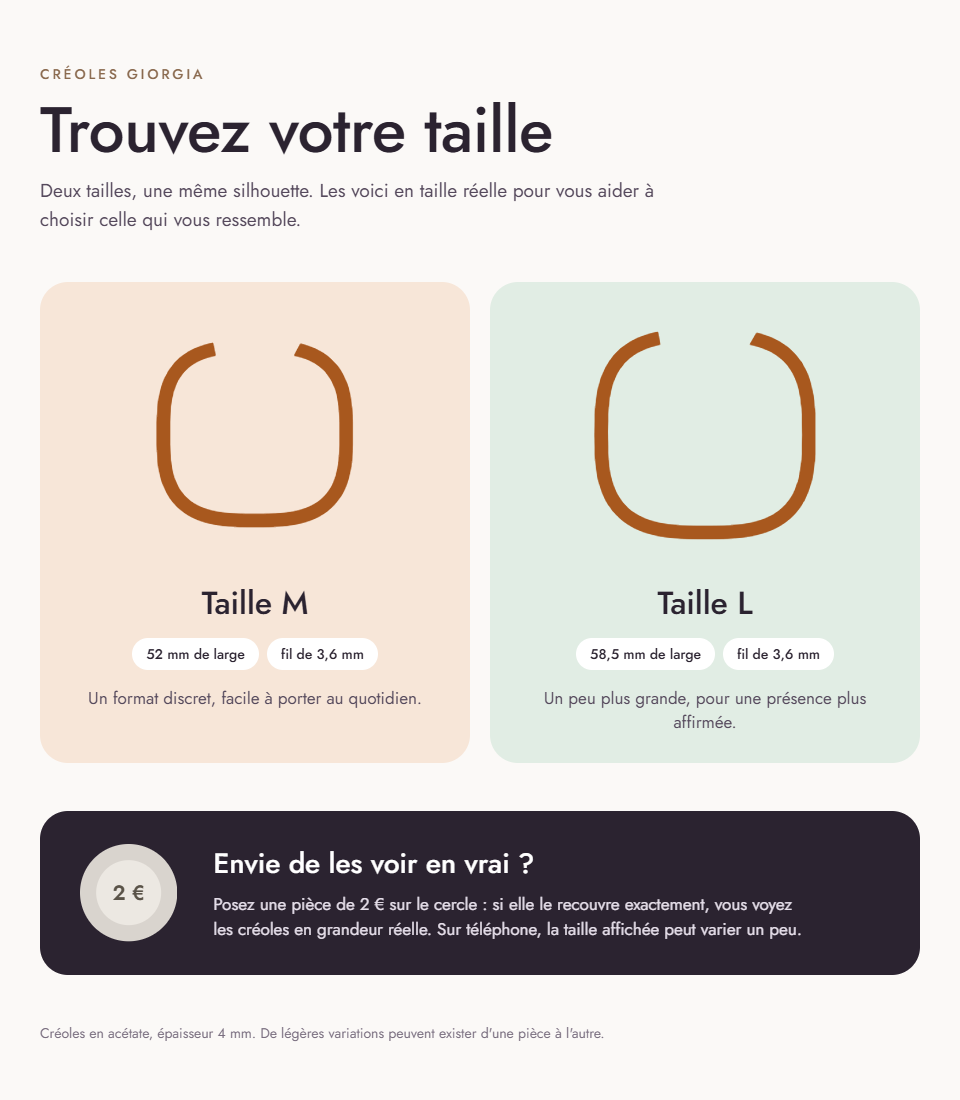 Guide des tailles