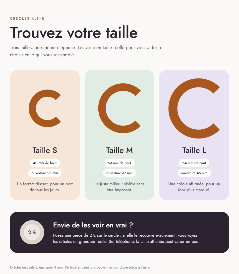 Guide des tailles