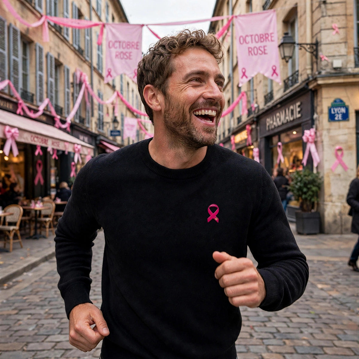 Pin's Ruban Rose - Octobre Rose- BK (Offert dès 50 euros d'achat)