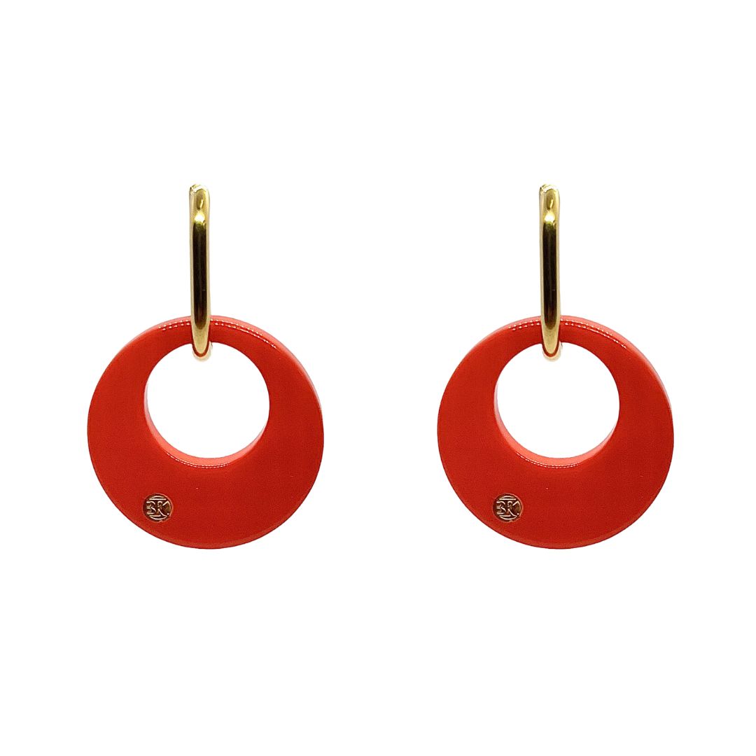 Boucles d'oreilles ISIS - Lueur Corail