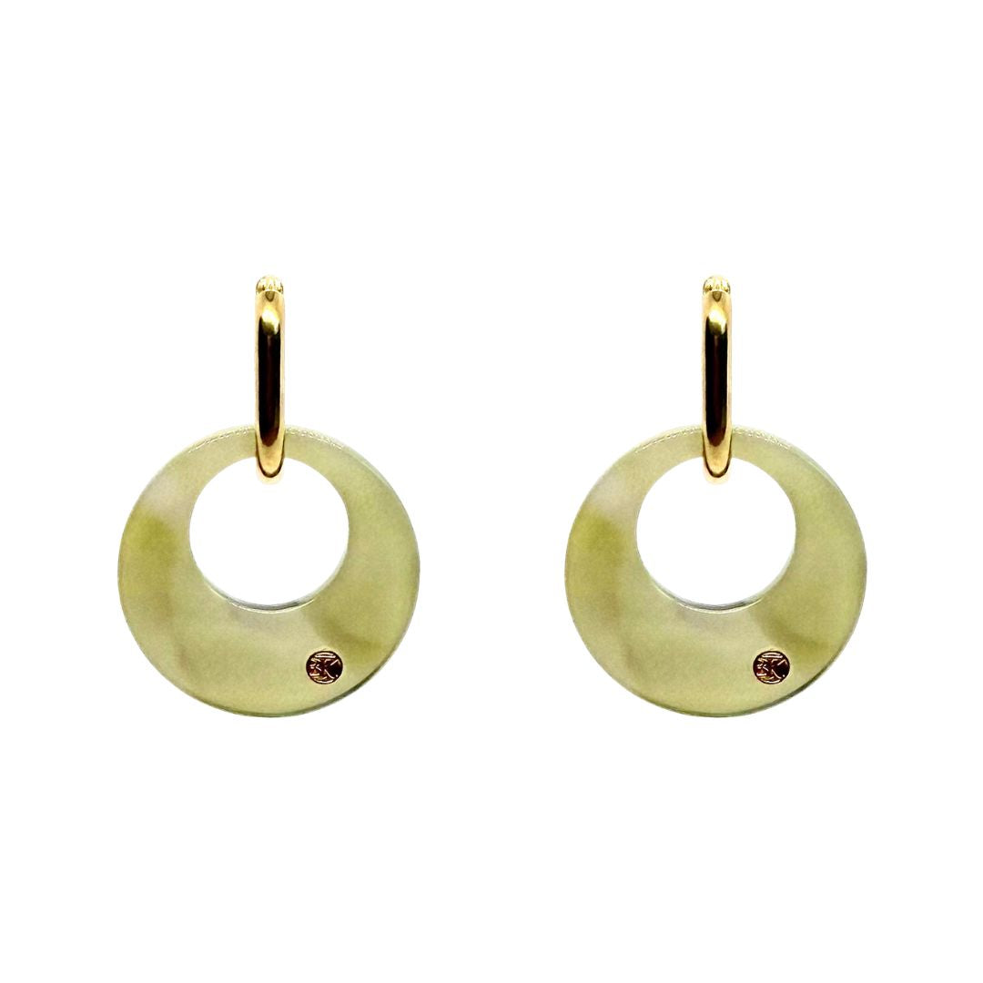 Boucles d'oreilles ISIS - Nuage Vert