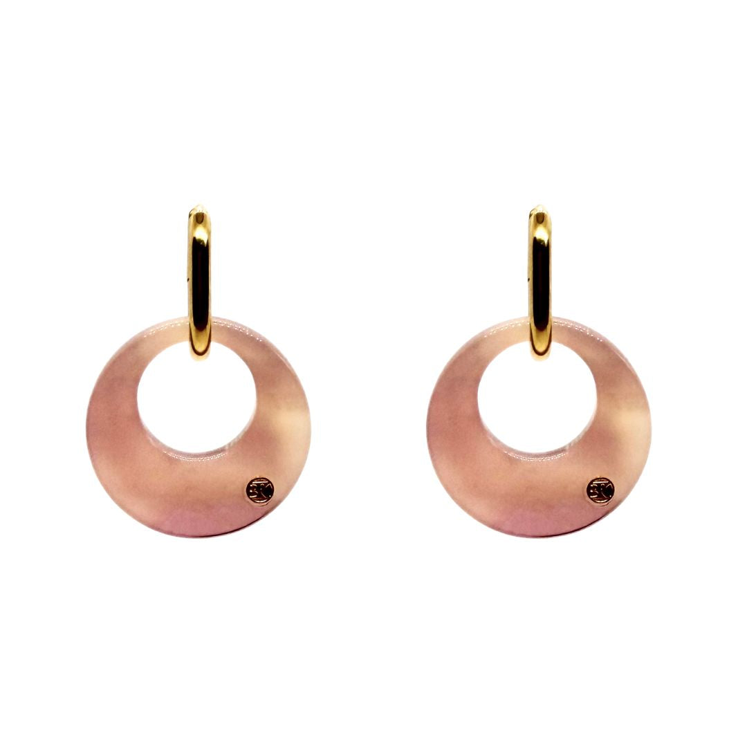 Boucles d'oreilles ISIS - Rose poudré