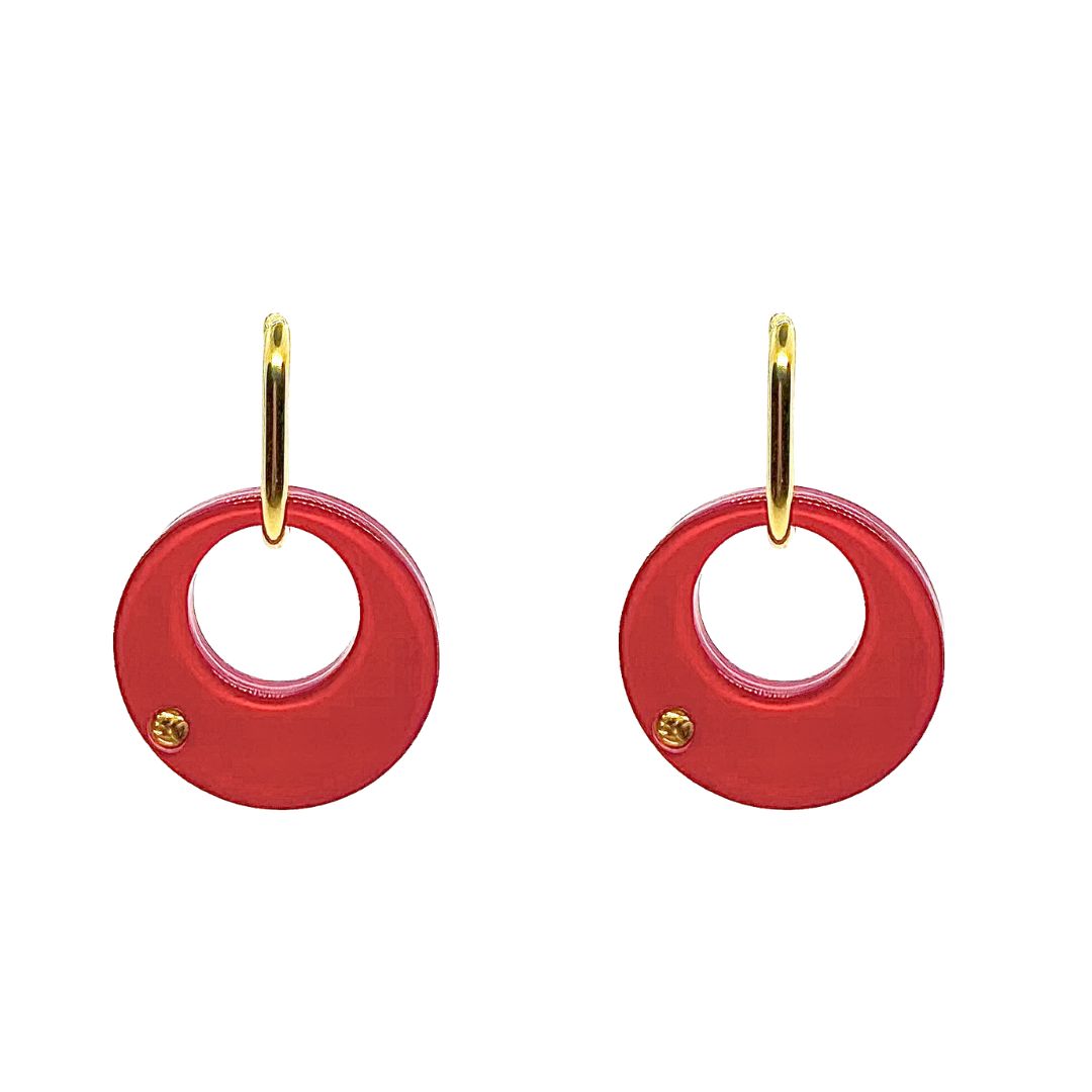 Boucles d'oreilles ISIS - Néon Rose Fuschia