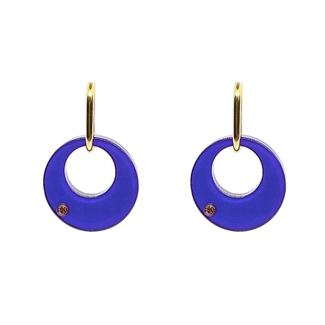 Boucles d'oreilles ISIS - Néon Violet Intense