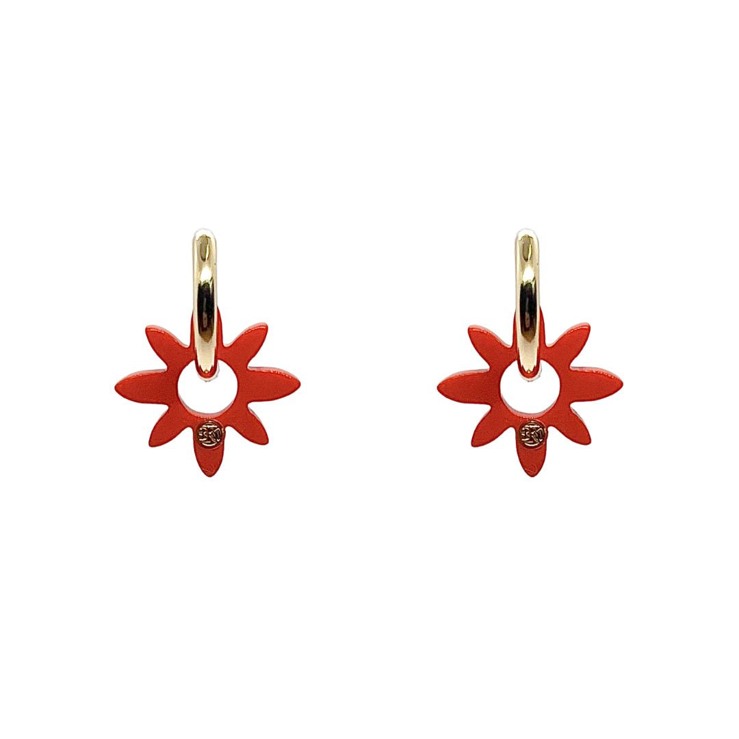 Boucles d'oreilles SOLÉA - Lueur Corail