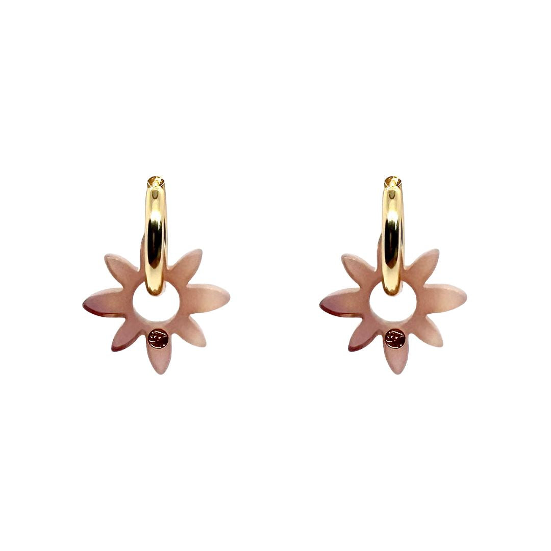 Boucles d'oreilles SOLÉA - Rose poudré