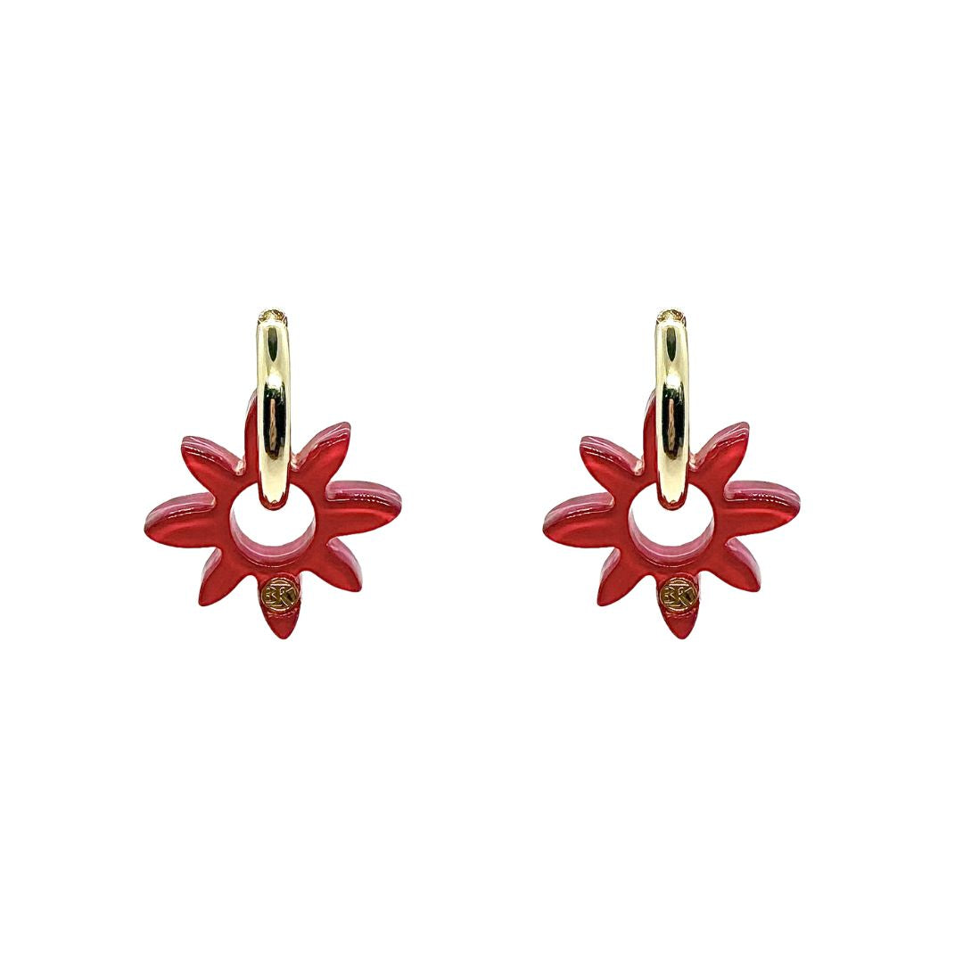 Boucles d'oreilles SOLÉA - Néon Rose Fuschia
